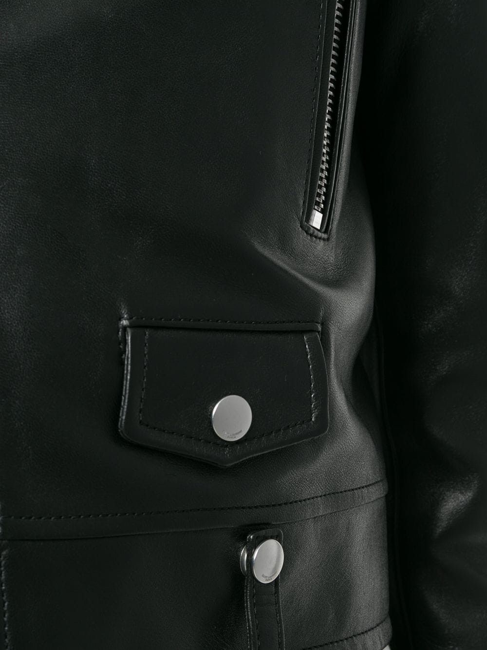 Saint Laurent Paris LEATHER JACKET Size S / US 4 / IT 40 - 5 Thumbnail