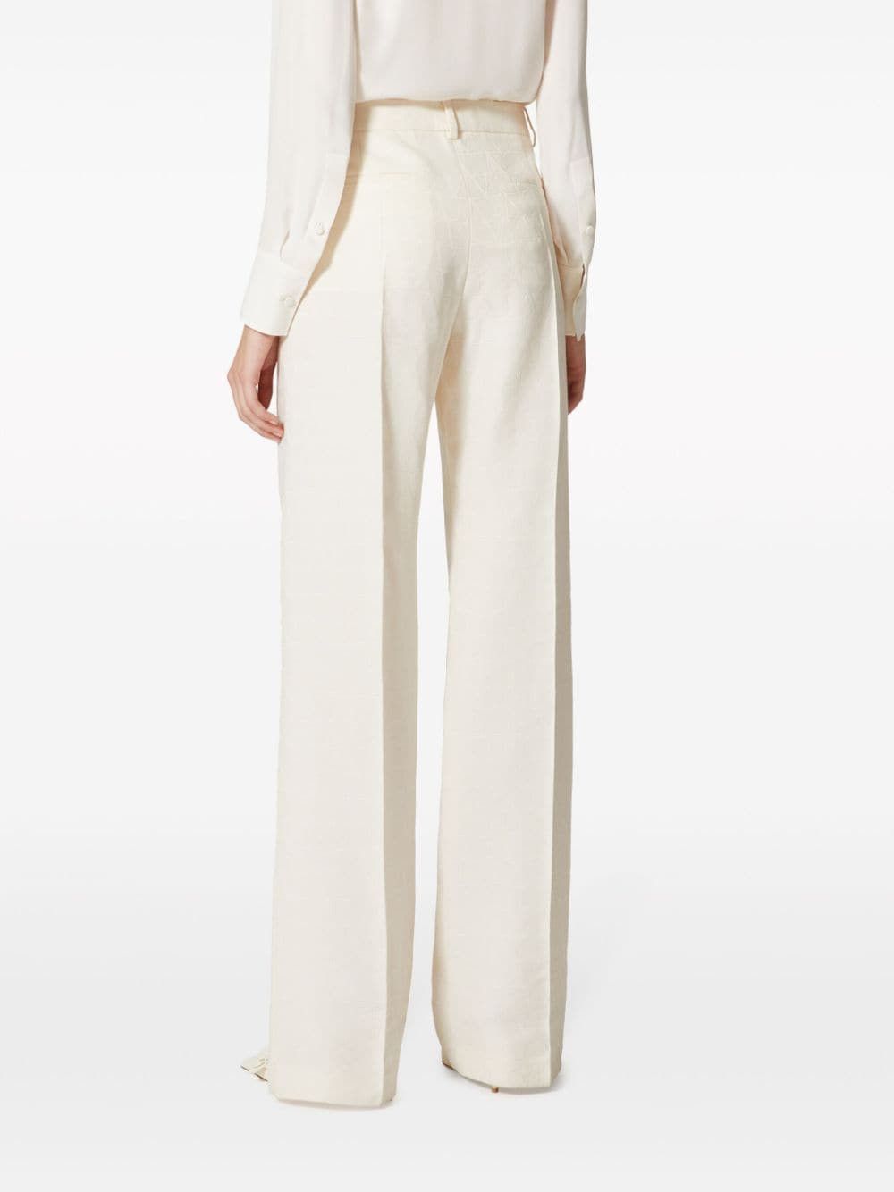 Valentino TOILE ICONOGRAPHE WOOL AND SILK BLEND TROUSERS Size 27" / US 4 / IT 40 - 2 Thumbnail