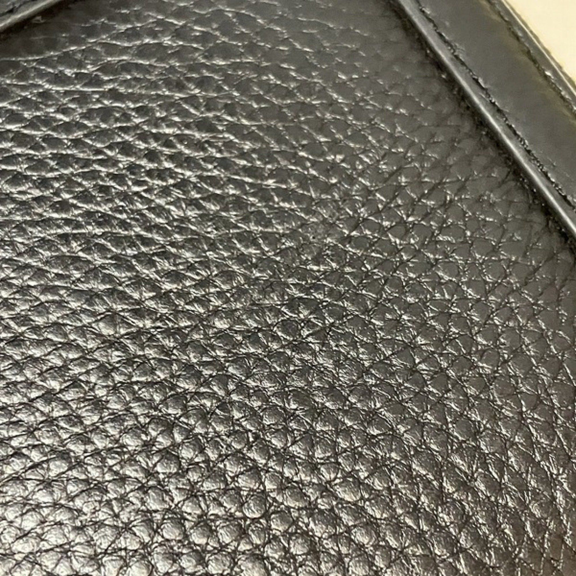 Tory Burch Tory Burch Amanda Round Zip Black Leather Long Wallet for Women Size ONE SIZE - 7 Thumbnail