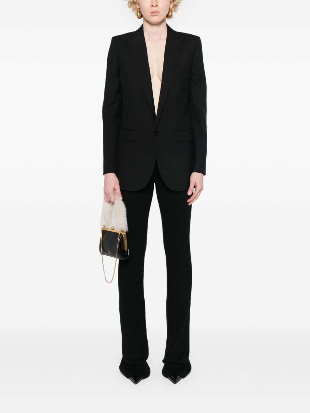 Saint Laurent Paris GABARDINE SINGLE-BREASTED JACKET Size S / US 4 / IT 40 - 5 Thumbnail
