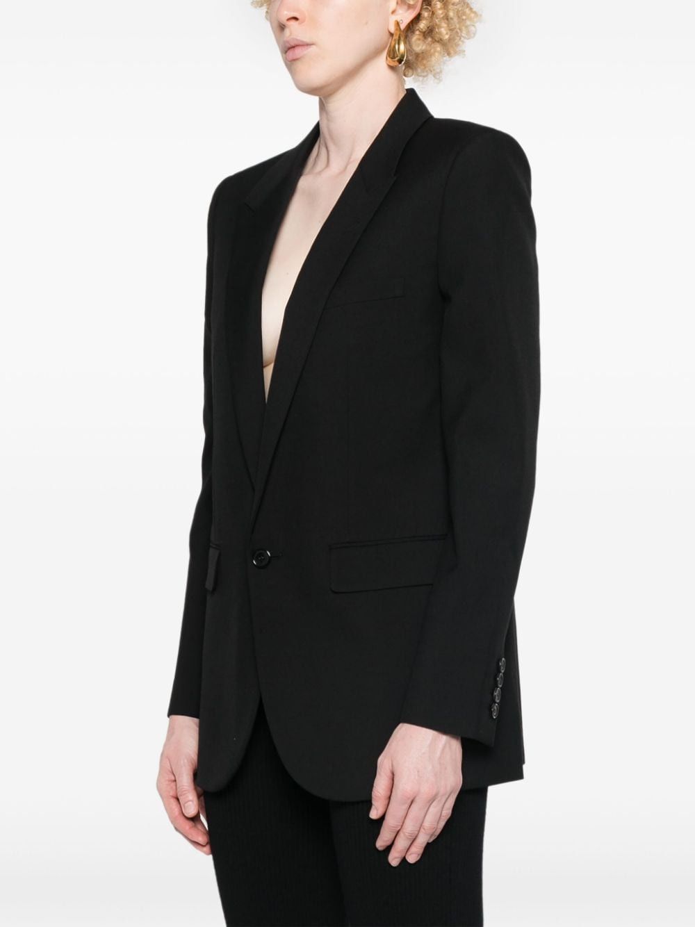 Saint Laurent Paris GABARDINE SINGLE-BREASTED JACKET Size S / US 4 / IT 40 - 3 Thumbnail