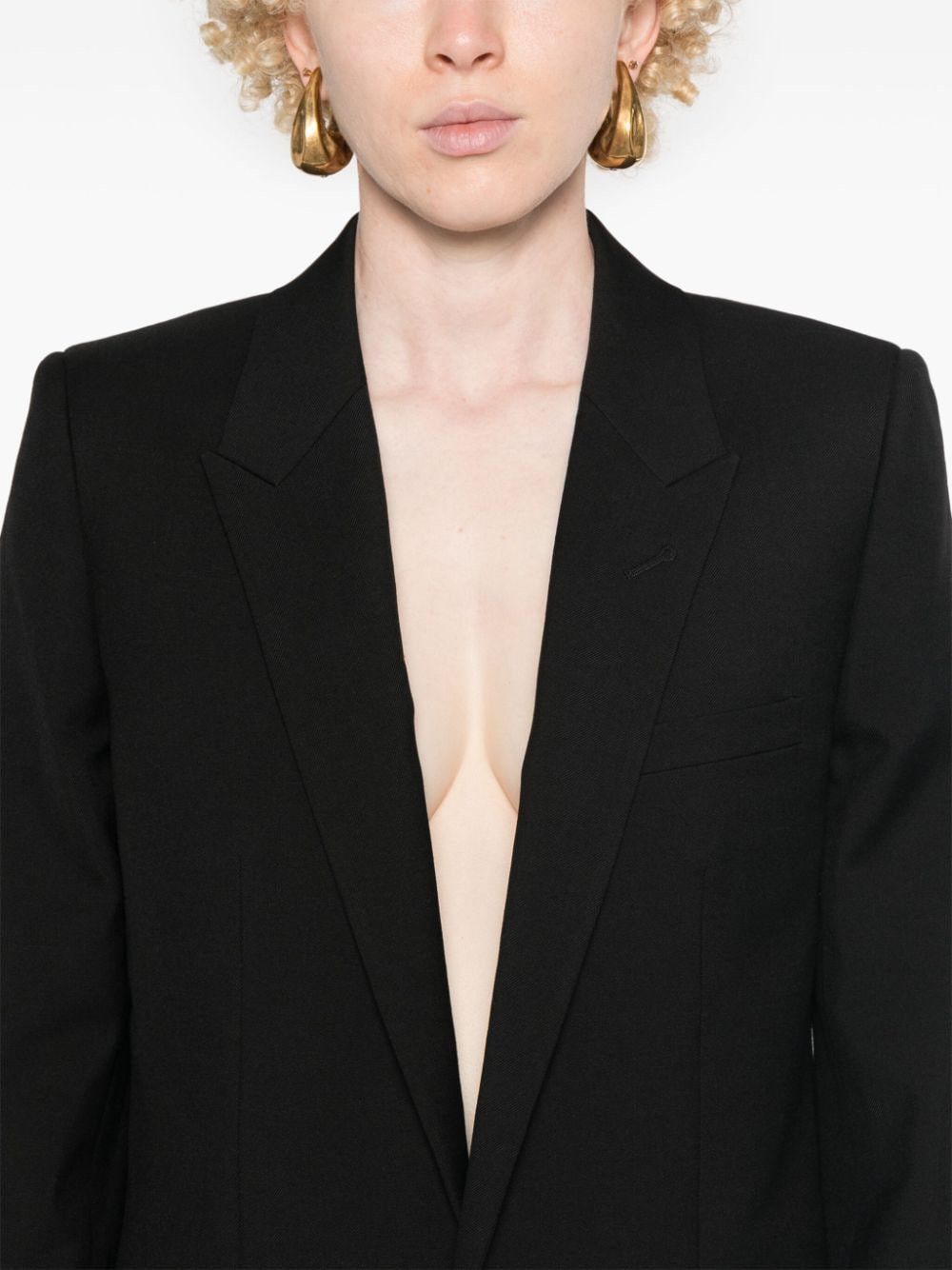 Saint Laurent Paris GABARDINE SINGLE-BREASTED JACKET Size S / US 4 / IT 40 - 4 Thumbnail