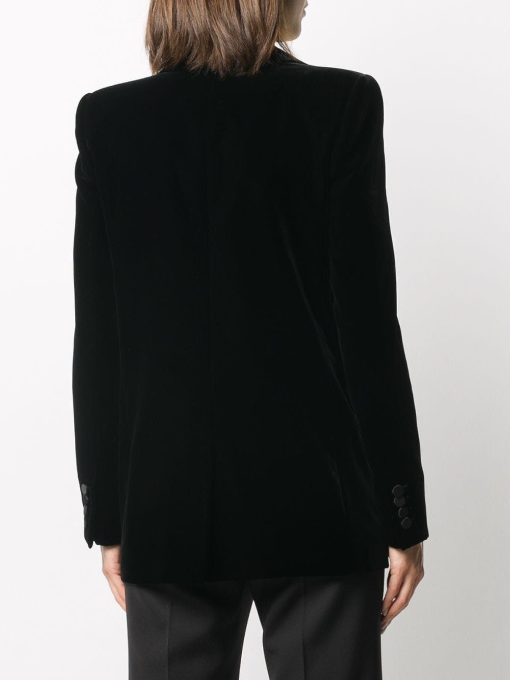 Saint Laurent Paris VELVET SMOKING JACKET Size S / US 4 / IT 40 - 3 Thumbnail