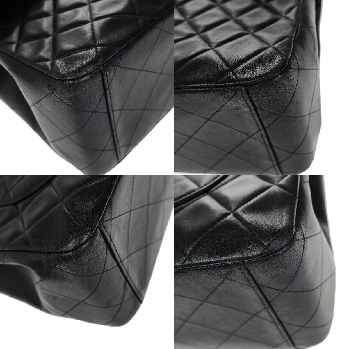 Chanel Jumbo Black Leather Shoulder Bag (Pre-Owned) Size ONE SIZE - 6 Thumbnail