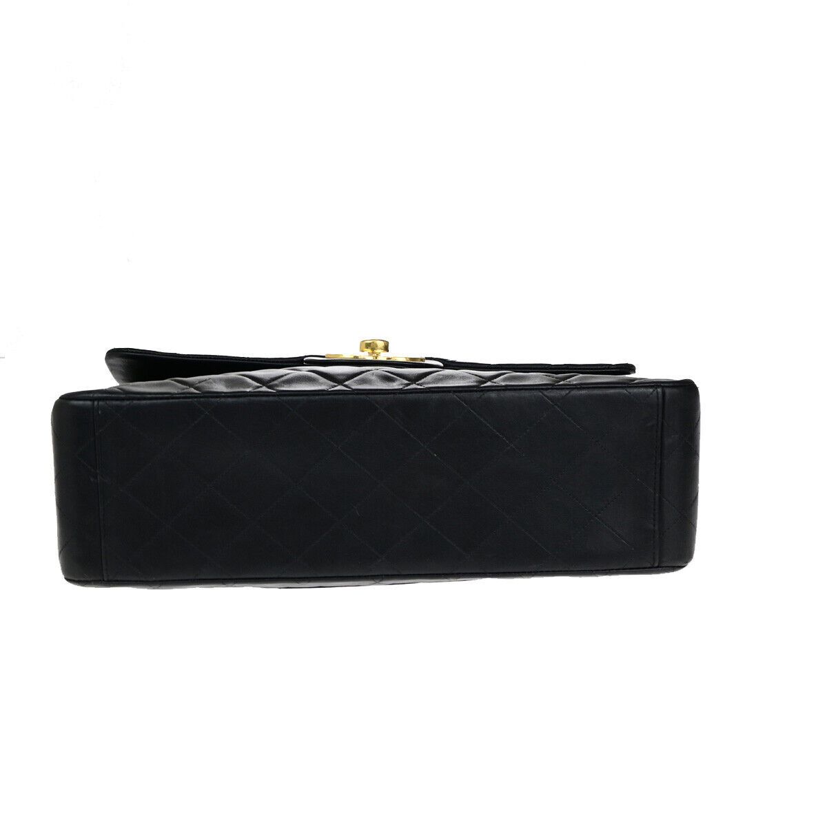 Chanel Jumbo Black Leather Shoulder Bag (Pre-Owned) Size ONE SIZE - 10 Thumbnail