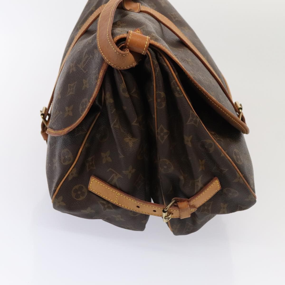 Louis Vuitton Saumur 35 Brown Canvas Shoulder Bag (Pre-Owned) Size ONE SIZE - 3 Thumbnail