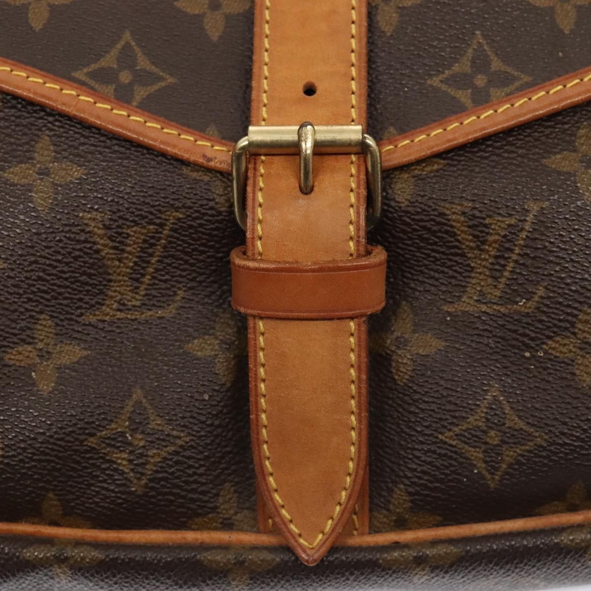 Louis Vuitton Saumur 35 Brown Canvas Shoulder Bag (Pre-Owned) Size ONE SIZE - 7 Thumbnail