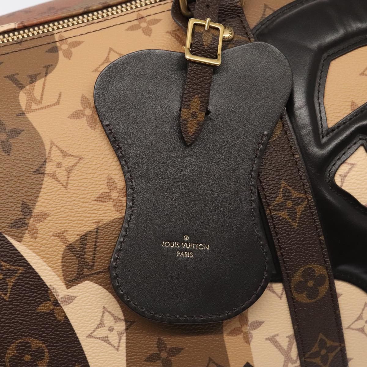 Louis Vuitton Keepall Bandouliere 55 Brown Canvas Travel Bag (Pre-Owned) Size ONE SIZE - 13 Thumbnail