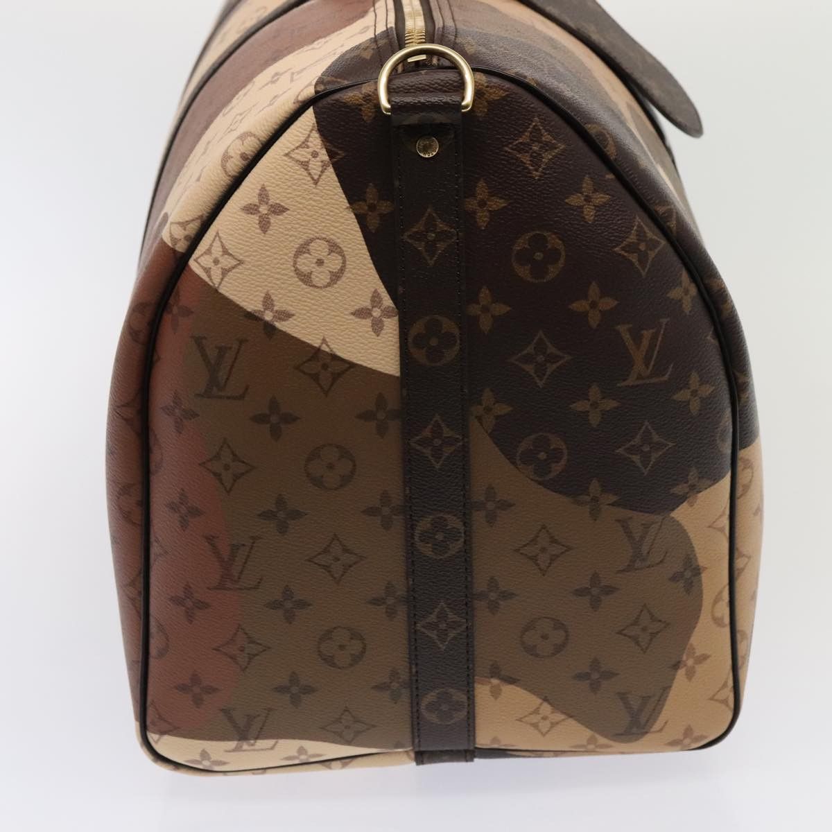 Louis Vuitton Keepall Bandouliere 55 Brown Canvas Travel Bag (Pre-Owned) Size ONE SIZE - 4 Thumbnail