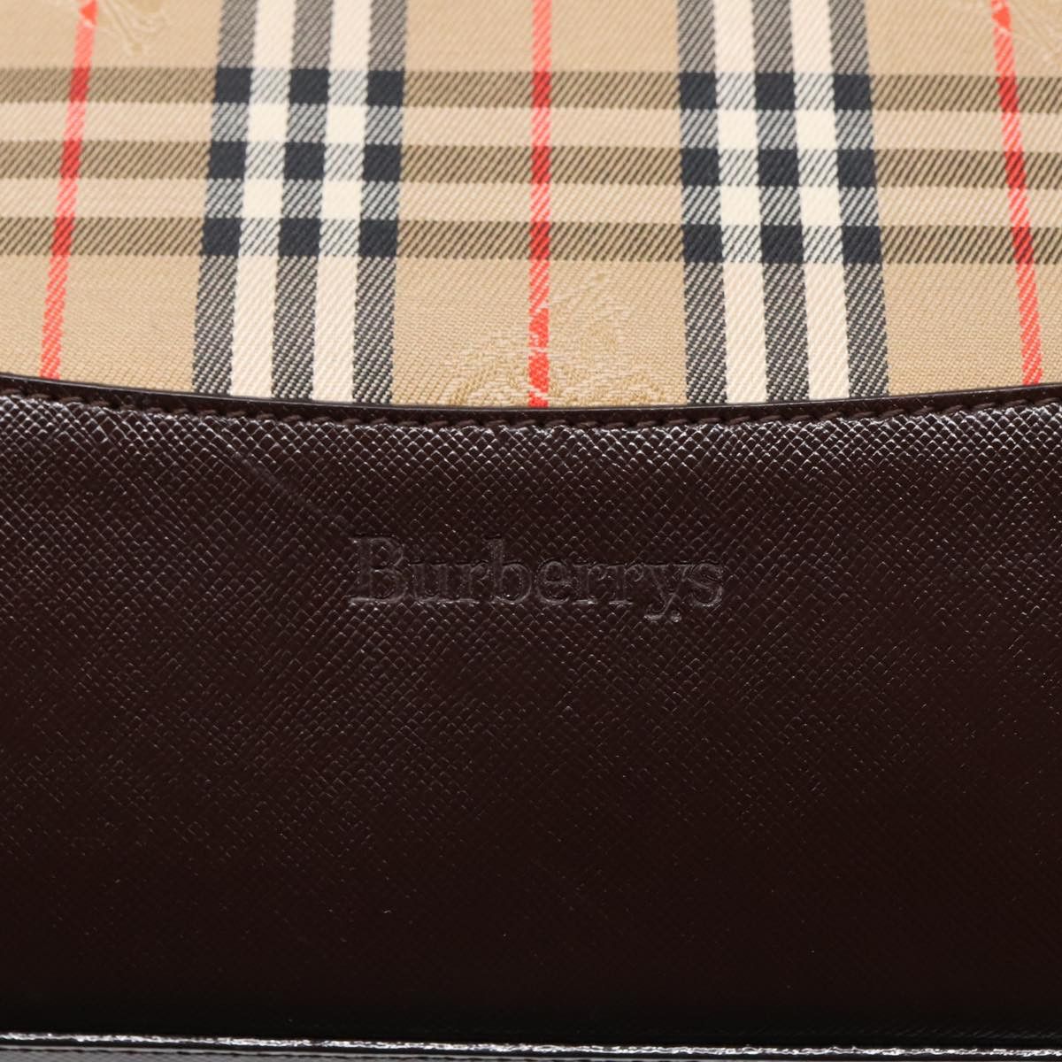 Burberry Nova Check Beige Canvas Tote Bag (Pre-Owned) Size ONE SIZE - 12 Thumbnail