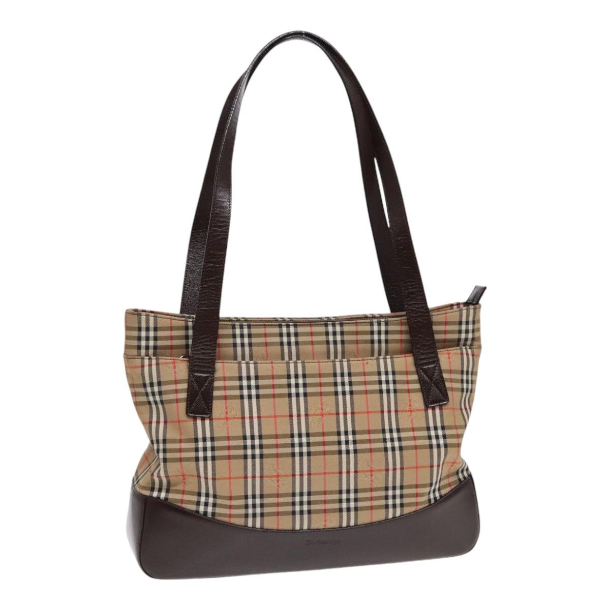 Burberry Nova Check Beige Canvas Tote Bag (Pre-Owned) Size ONE SIZE - 14 Thumbnail