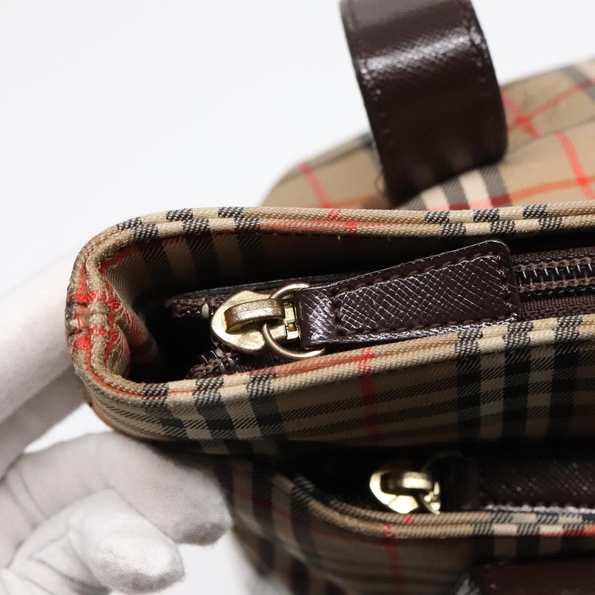 Burberry Nova Check Beige Canvas Tote Bag (Pre-Owned) Size ONE SIZE - 18 Thumbnail