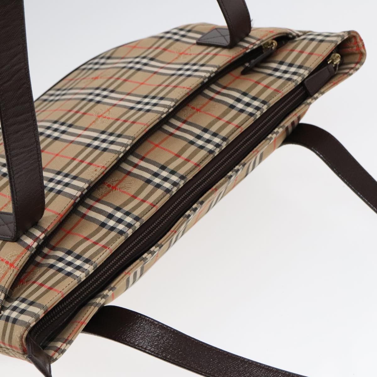 Burberry Nova Check Beige Canvas Tote Bag (Pre-Owned) Size ONE SIZE - 10 Thumbnail