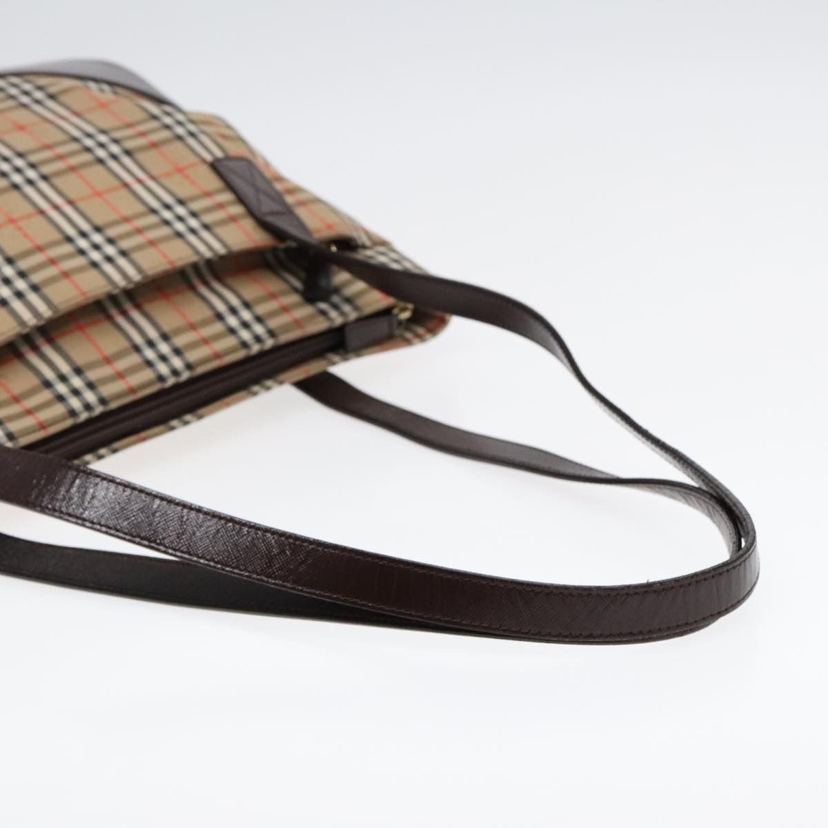 Burberry Nova Check Beige Canvas Tote Bag (Pre-Owned) Size ONE SIZE - 5 Thumbnail
