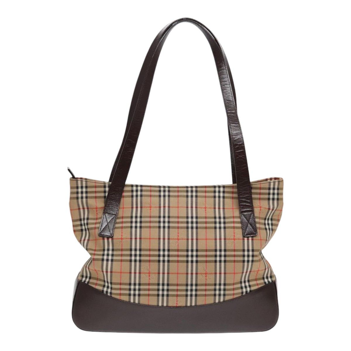 Burberry Nova Check Beige Canvas Tote Bag (Pre-Owned) Size ONE SIZE - 2 Thumbnail