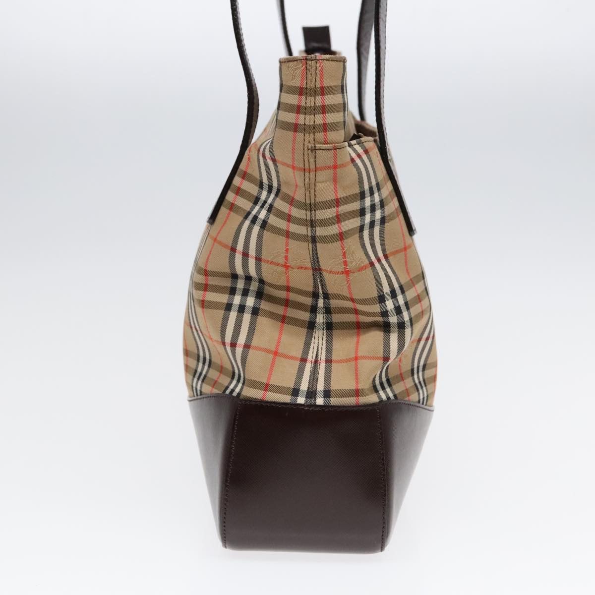 Burberry Nova Check Beige Canvas Tote Bag (Pre-Owned) Size ONE SIZE - 3 Thumbnail