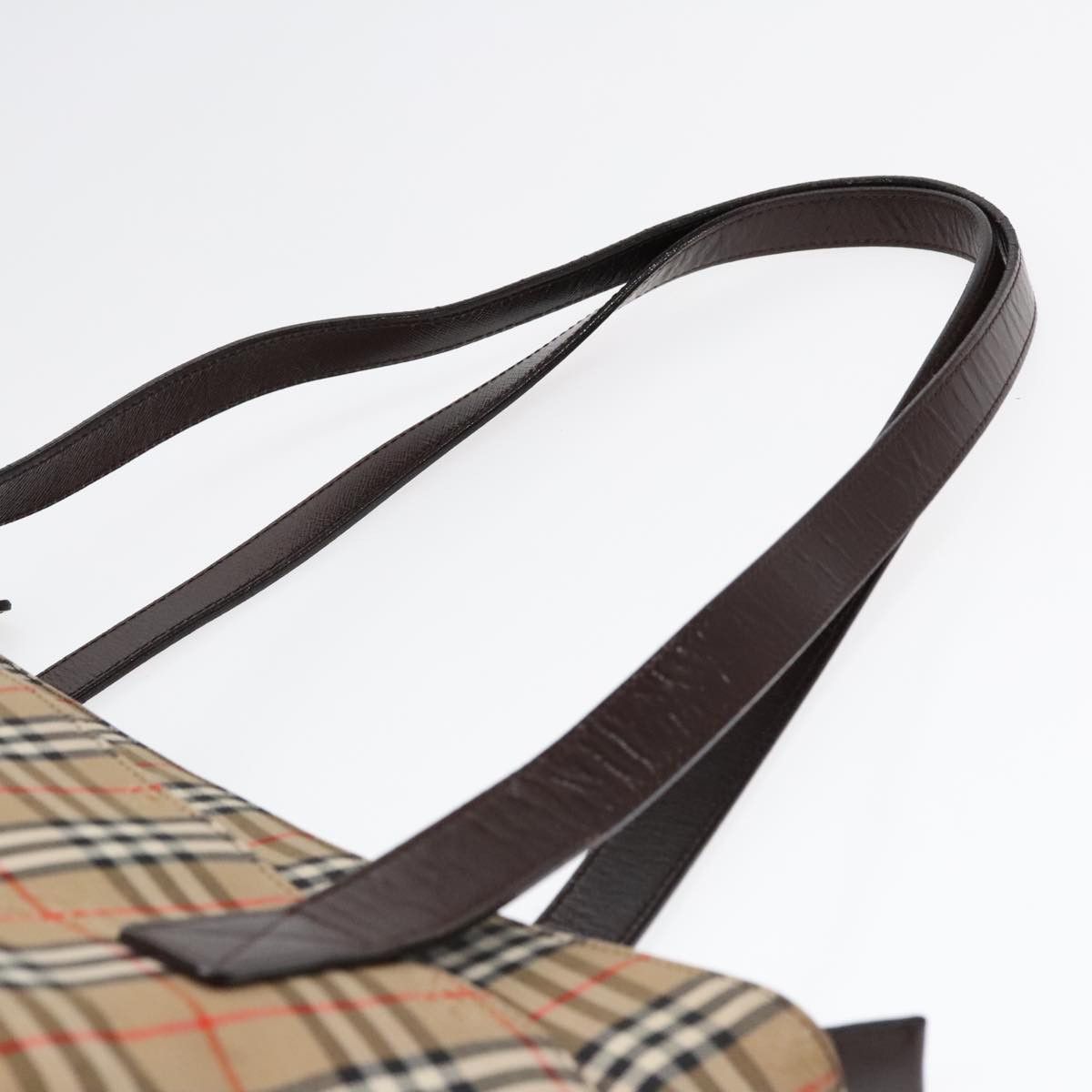 Burberry Nova Check Beige Canvas Tote Bag (Pre-Owned) Size ONE SIZE - 15 Thumbnail