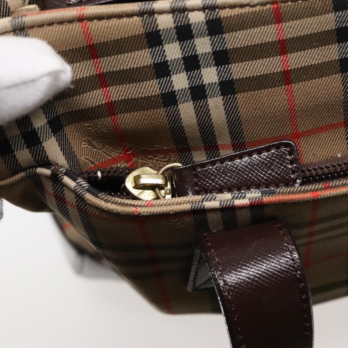 Burberry Nova Check Beige Canvas Tote Bag (Pre-Owned) Size ONE SIZE - 17 Thumbnail