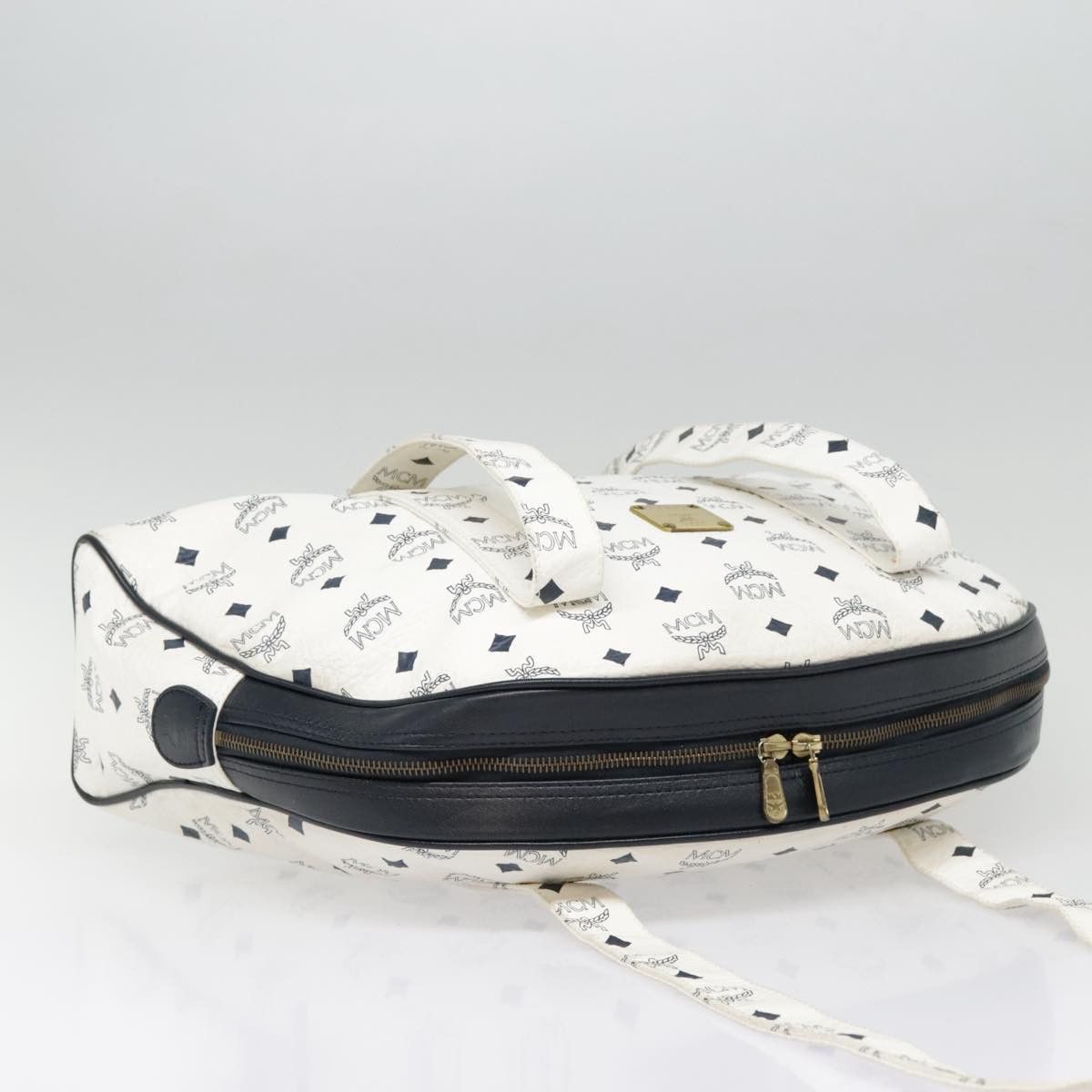 MCM Visetos White Canvas Shoulder Bag (Pre-Owned) Size ONE SIZE - 17 Thumbnail