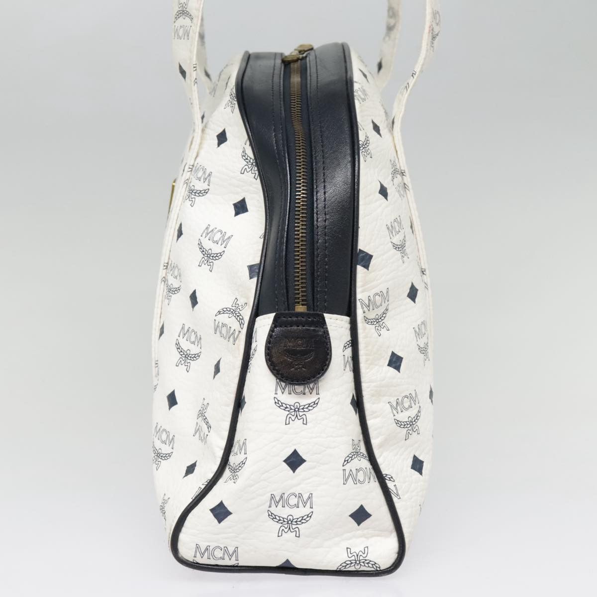 MCM Visetos White Canvas Shoulder Bag (Pre-Owned) Size ONE SIZE - 3 Thumbnail