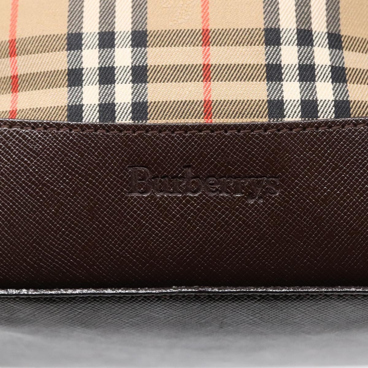 Burberry Nova Check Beige Canvas Shoulder Bag (Pre-Owned) Size ONE SIZE - 12 Thumbnail