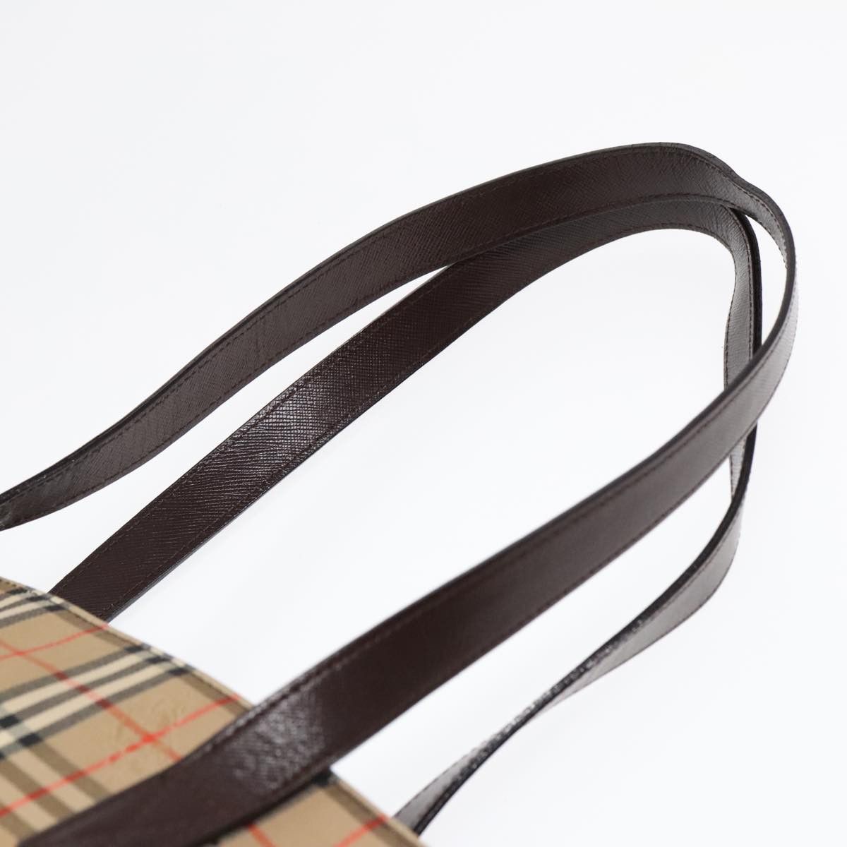 Burberry Nova Check Beige Canvas Shoulder Bag (Pre-Owned) Size ONE SIZE - 6 Thumbnail