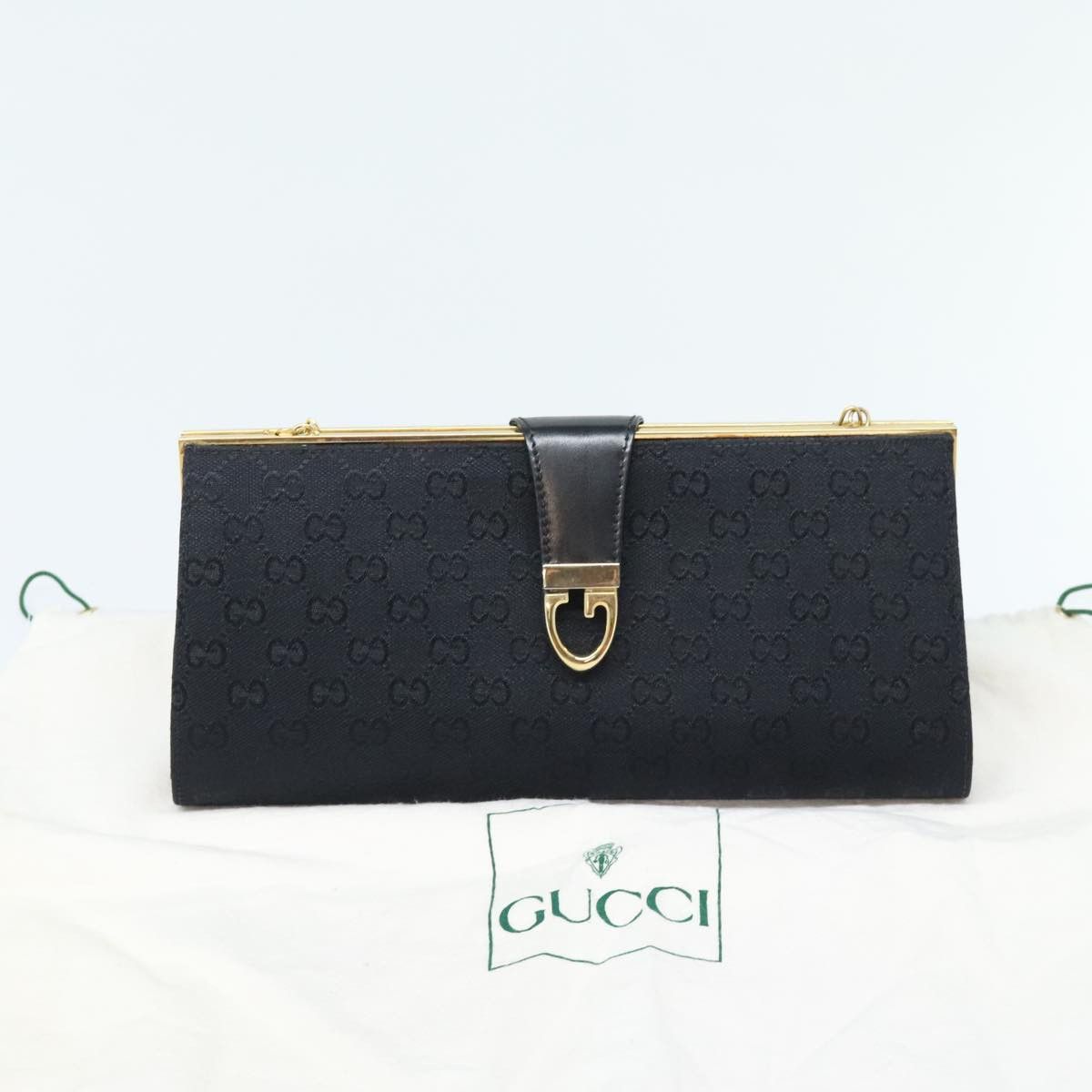 Gucci Gg Canvas Black Canvas Shoulder Bag (Pre-Owned) Size ONE SIZE - 12 Thumbnail