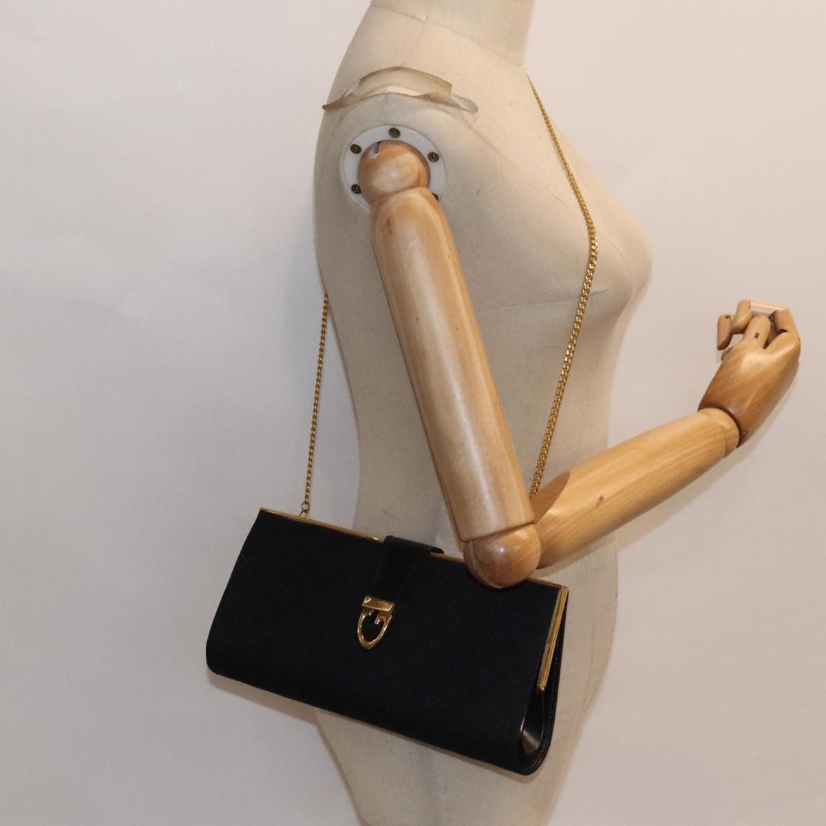 Gucci Gg Canvas Black Canvas Shoulder Bag (Pre-Owned) Size ONE SIZE - 13 Thumbnail