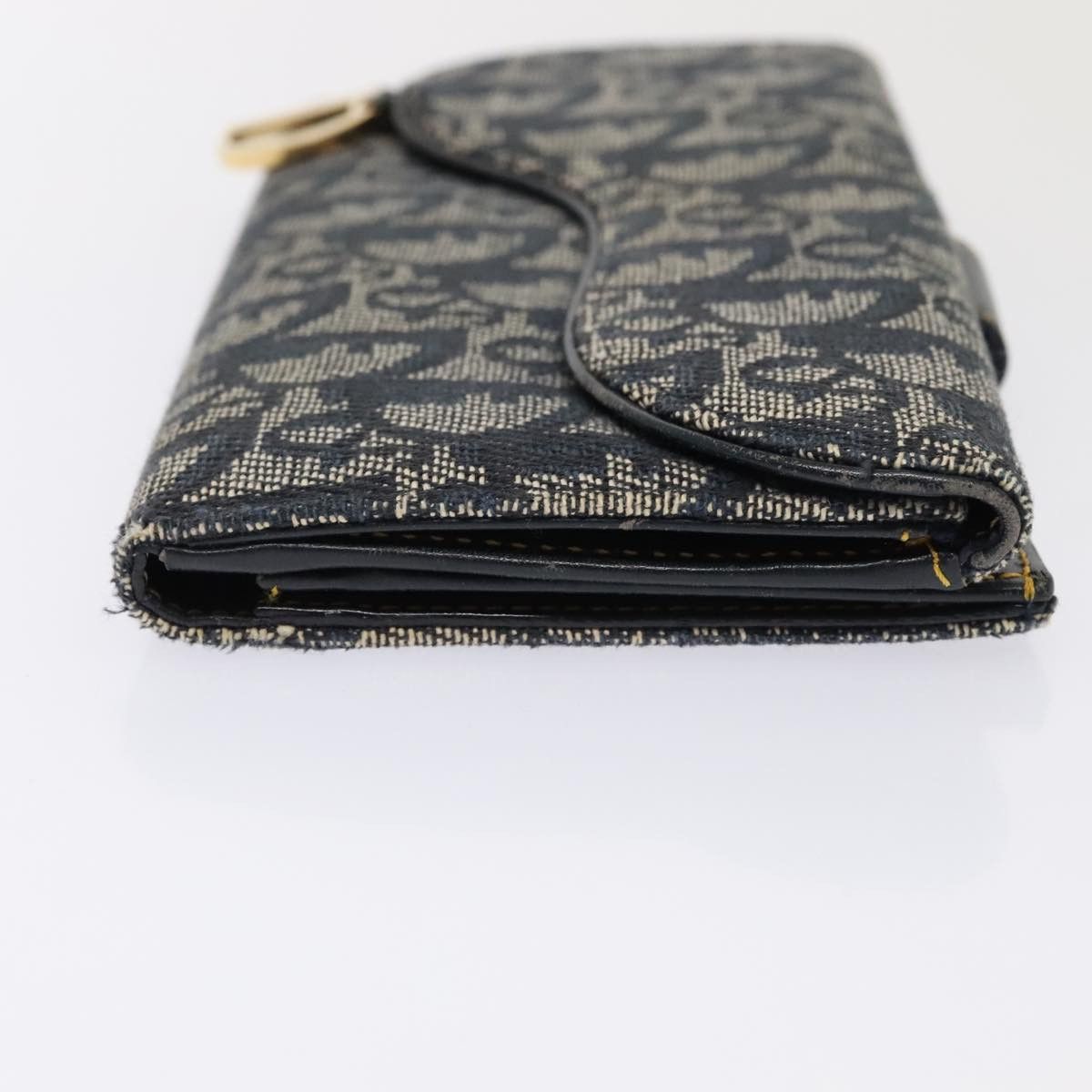 Dior Saddle Navy Canvas Wallet (Pre-Owned) Size ONE SIZE - 3 Thumbnail