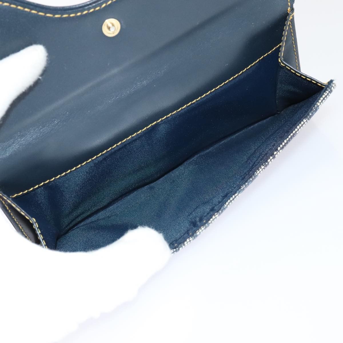 Dior Saddle Navy Canvas Wallet (Pre-Owned) Size ONE SIZE - 16 Thumbnail
