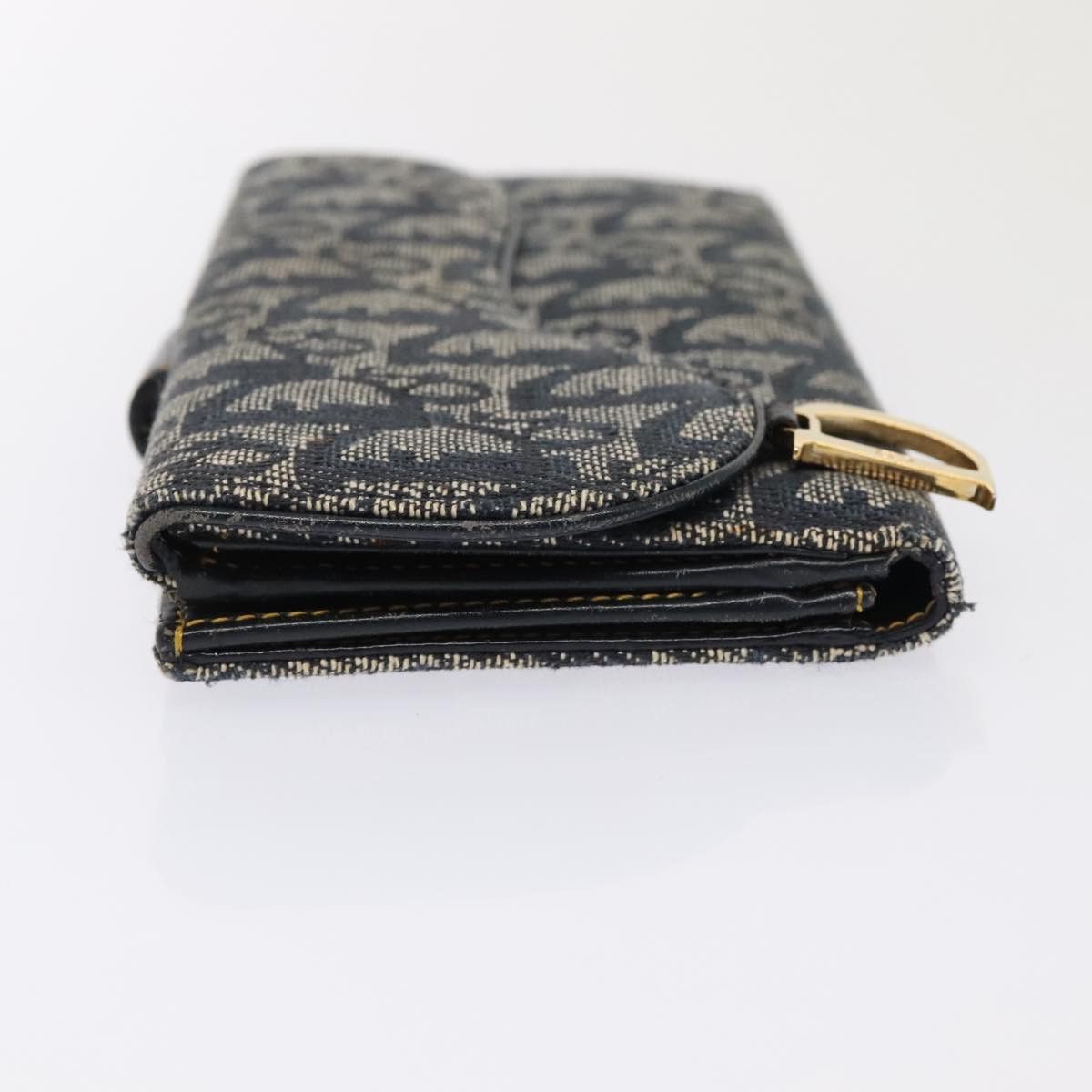 Dior Saddle Navy Canvas Wallet (Pre-Owned) Size ONE SIZE - 4 Thumbnail