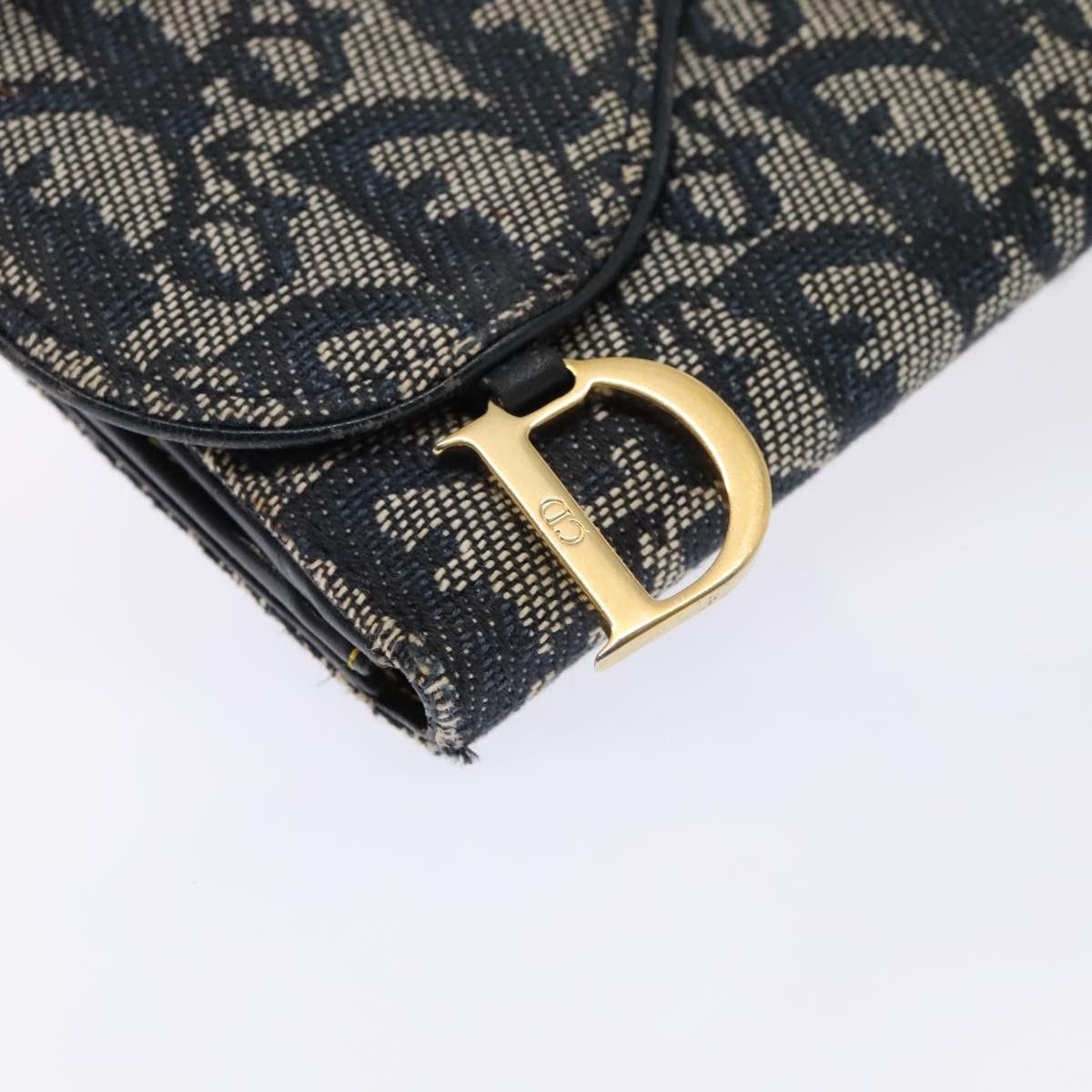 Dior Saddle Navy Canvas Wallet (Pre-Owned) Size ONE SIZE - 8 Thumbnail
