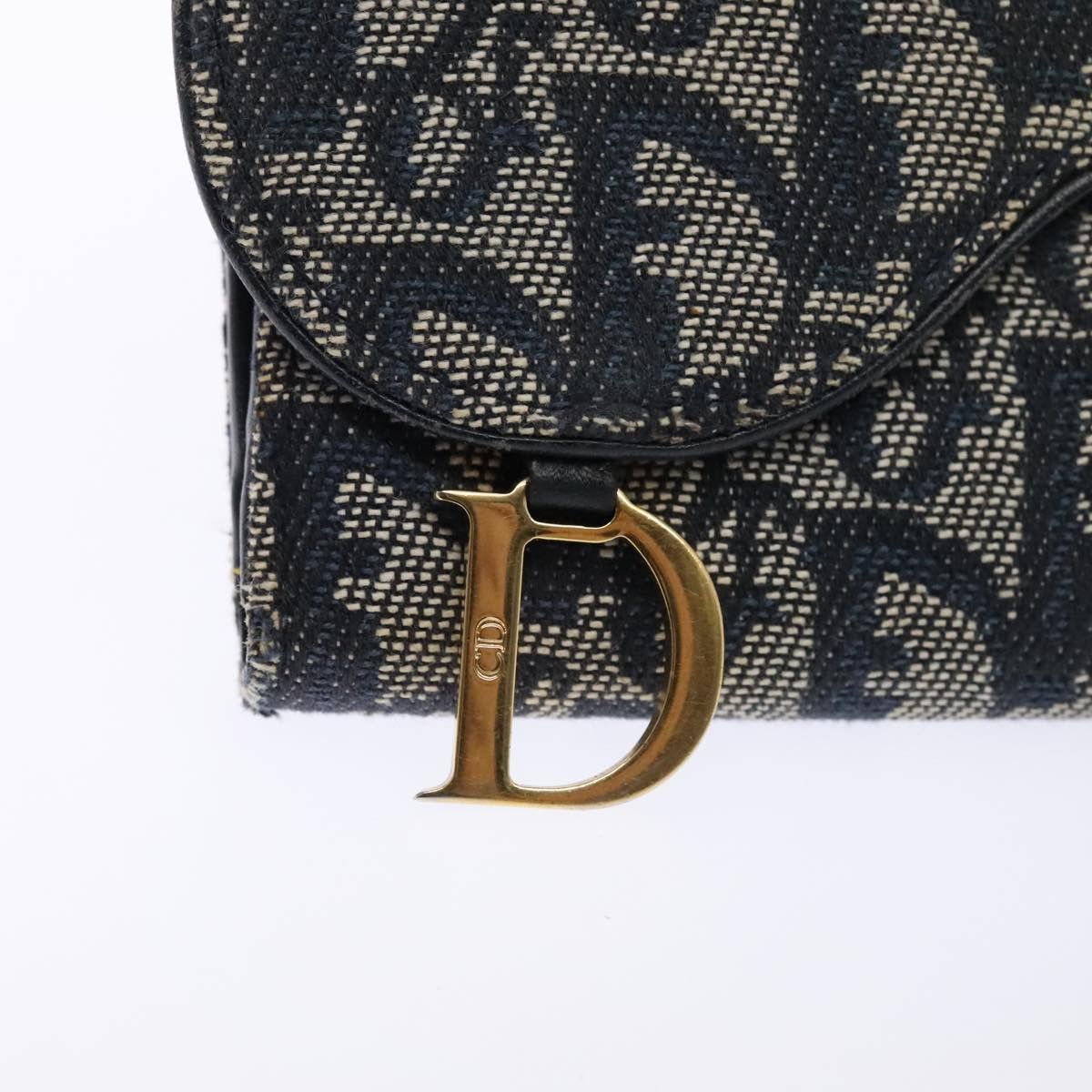 Dior Saddle Navy Canvas Wallet (Pre-Owned) Size ONE SIZE - 15 Thumbnail