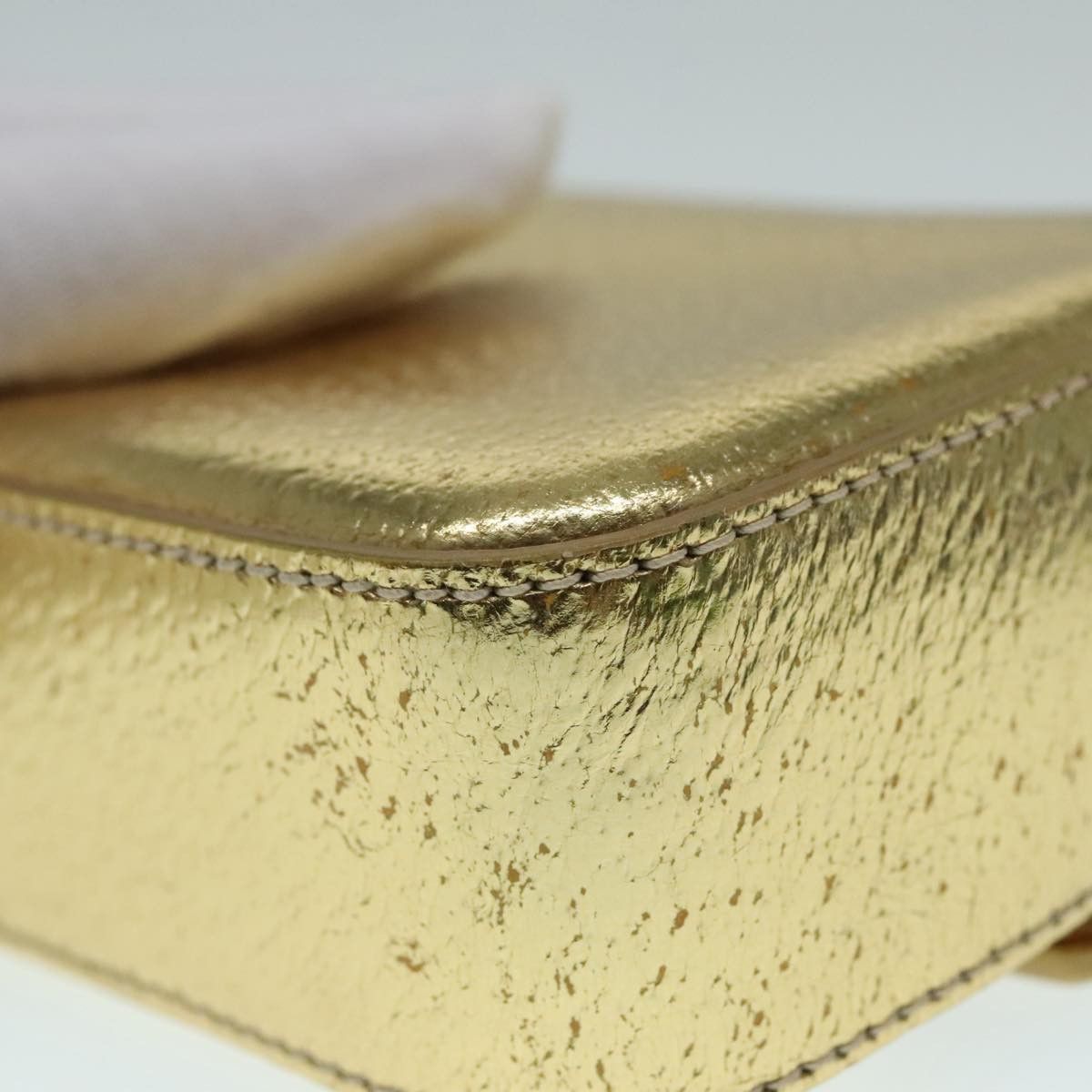 Prada -- Gold Leather Wallet (Pre-Owned) Size ONE SIZE - 8 Thumbnail