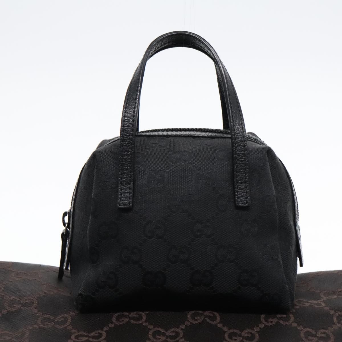 Gucci Gg Canvas Black Canvas Handbag (Pre-Owned) Size ONE SIZE - 14 Thumbnail