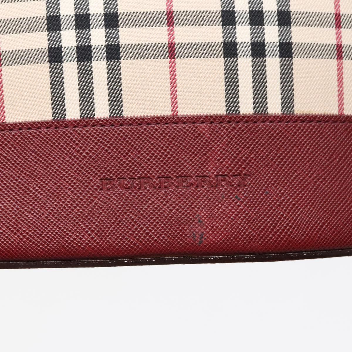Burberry Nova Check Beige Canvas Shoulder Bag (Pre-Owned) Size ONE SIZE - 14 Thumbnail