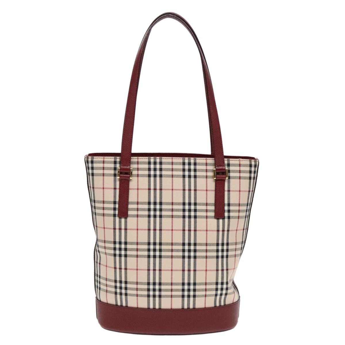 Burberry Nova Check Beige Canvas Shoulder Bag (Pre-Owned) Size ONE SIZE - 2 Thumbnail