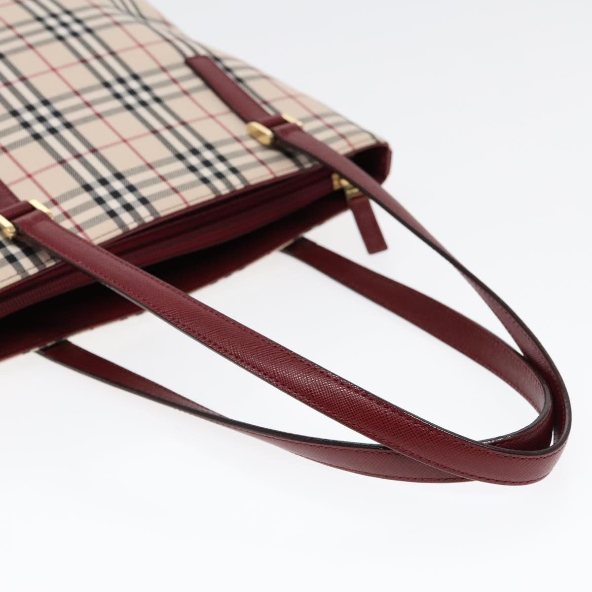 Burberry Nova Check Beige Canvas Shoulder Bag (Pre-Owned) Size ONE SIZE - 5 Thumbnail