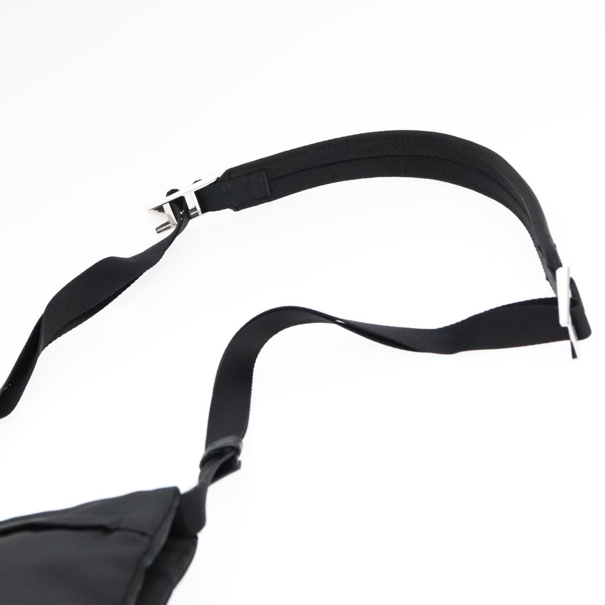 Prada Triangle Logo Black Synthetic Shoulder Bag (Pre-Owned) Size ONE SIZE - 6 Thumbnail
