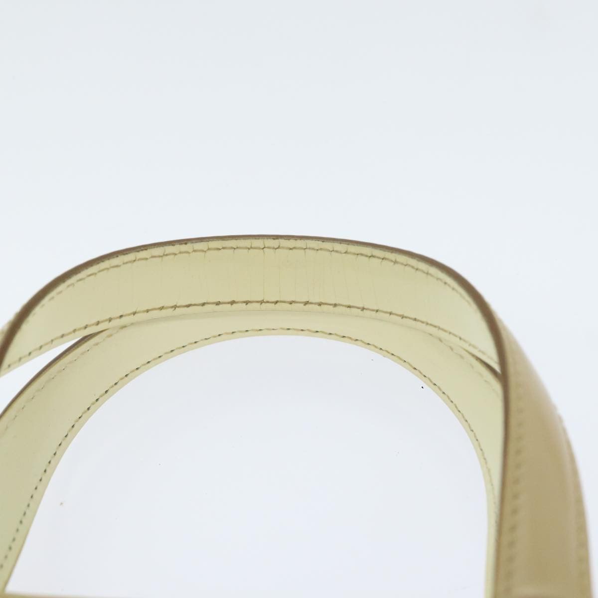 Salvatore Ferragamo Gancini Beige Patent Leather Handbag (Pre-Owned) Size ONE SIZE - 6 Thumbnail