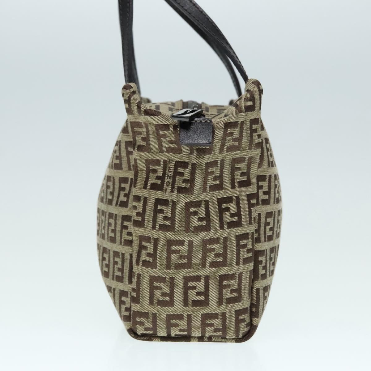 Fendi Zucca Beige Canvas Handbag (Pre-Owned) Size ONE SIZE - 4 Thumbnail