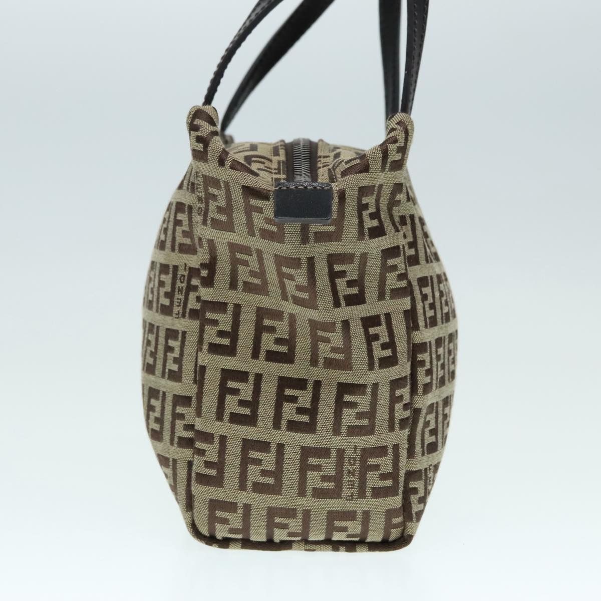 Fendi Zucca Beige Canvas Handbag (Pre-Owned) Size ONE SIZE - 3 Thumbnail