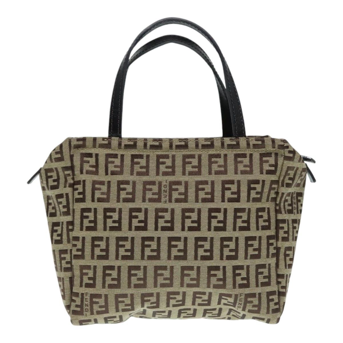 Fendi Zucca Beige Canvas Handbag (Pre-Owned) Size ONE SIZE - 2 Thumbnail