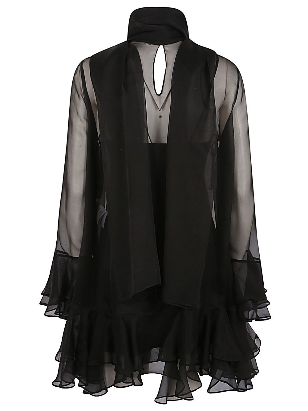 Valentino CHIFFON MINI DRESS Size S / US 4 / IT 40 - 2 Thumbnail