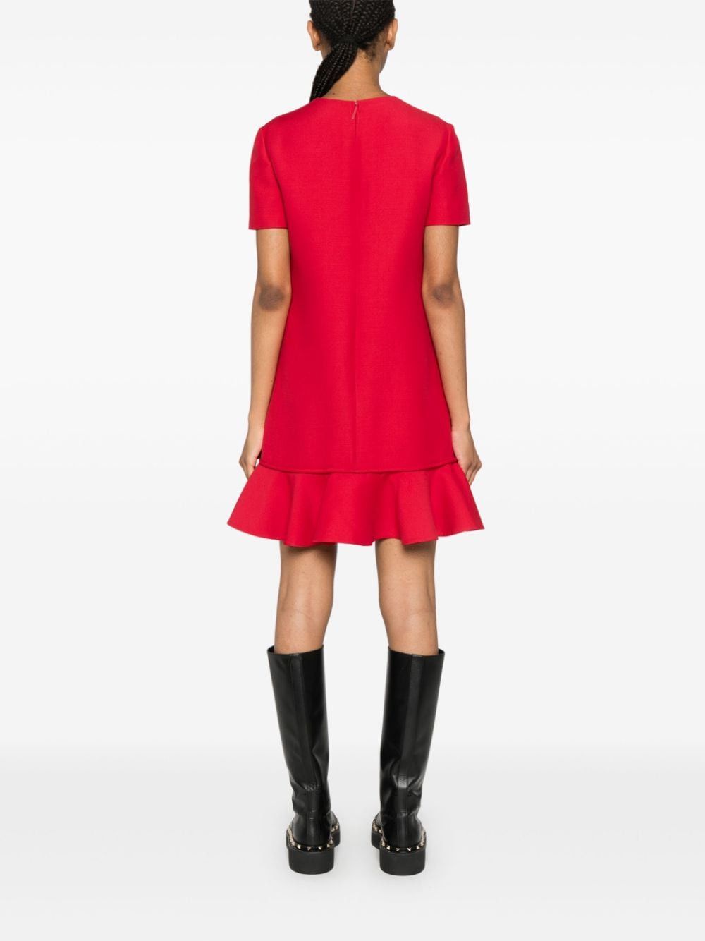 Valentino WOOL AND SILK BLEND MINI DRESS Size S / US 4 / IT 40 - 5 Thumbnail