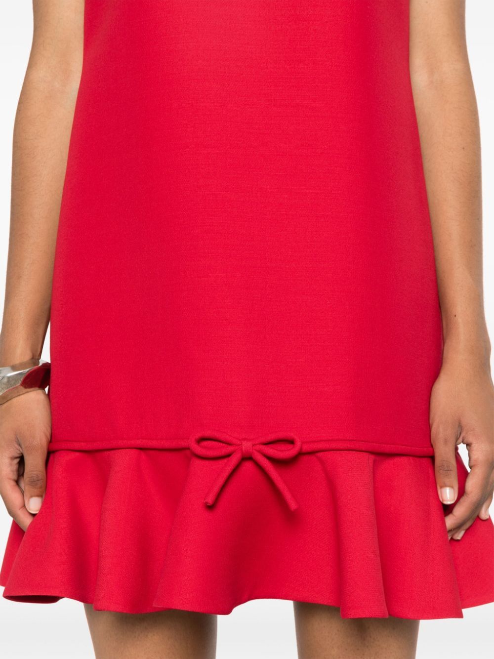 Valentino WOOL AND SILK BLEND MINI DRESS Size S / US 4 / IT 40 - 4 Thumbnail