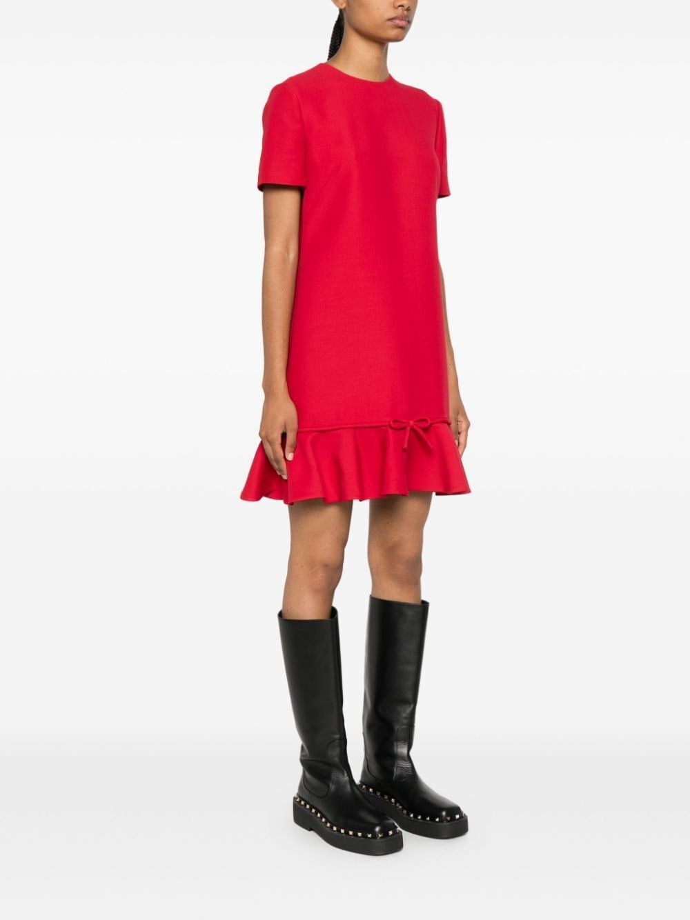 Valentino WOOL AND SILK BLEND MINI DRESS Size S / US 4 / IT 40 - 2 Thumbnail