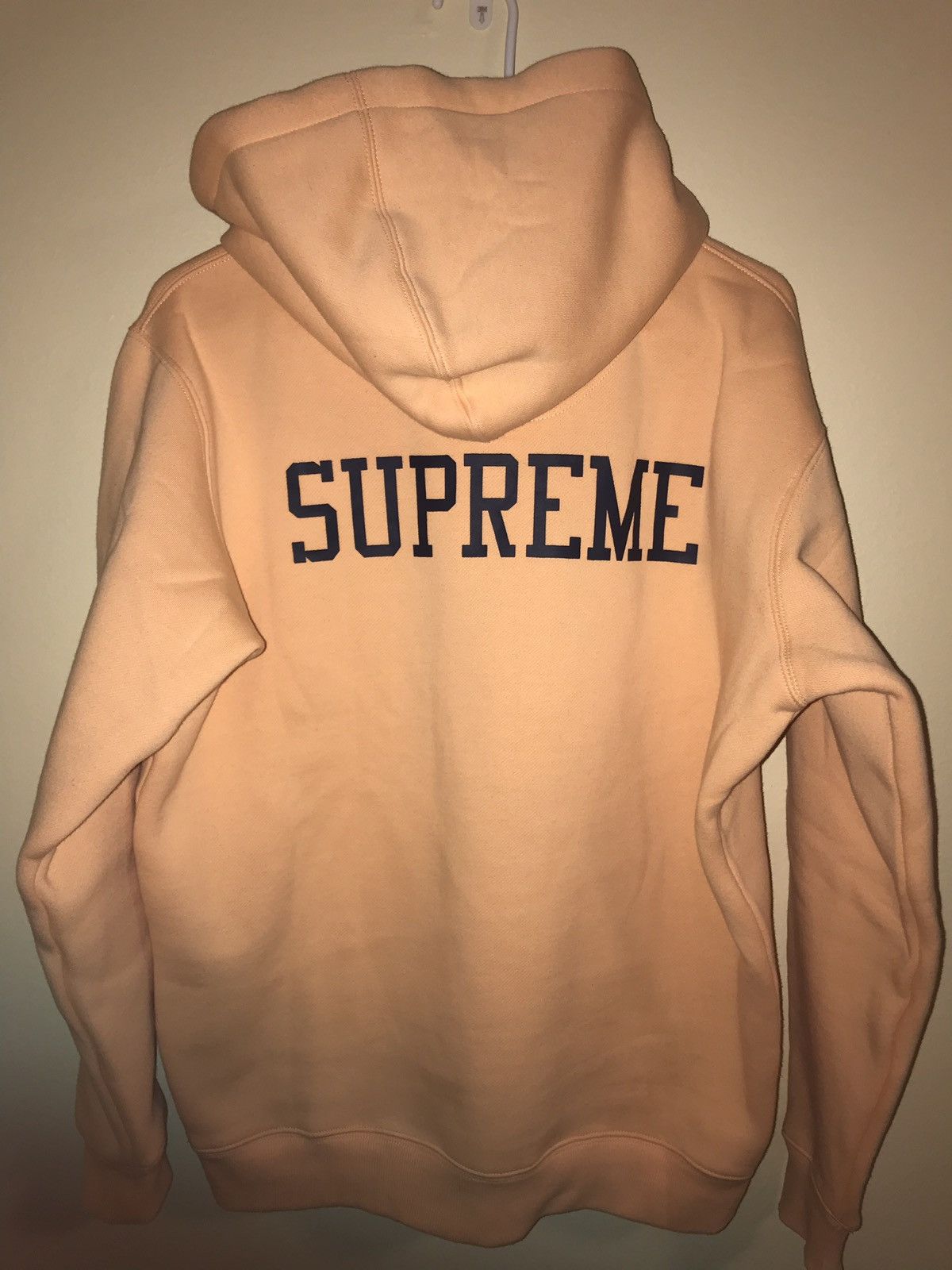 Peach supreme champion hoodie best sale