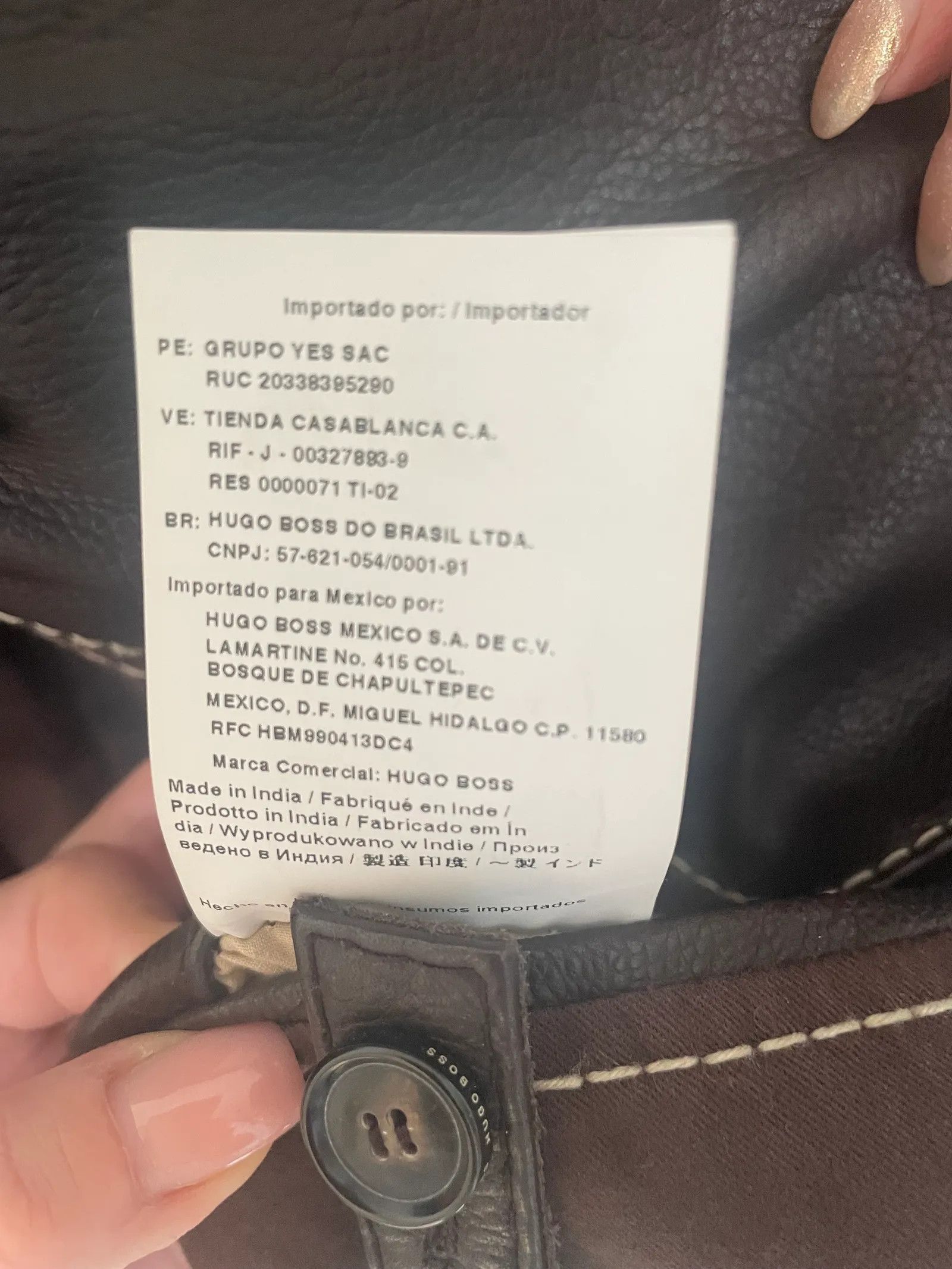 Hugo Boss Hugo Boss Leather Jacket Size US M / EU 48-50 / 2 - 2 Thumbnail