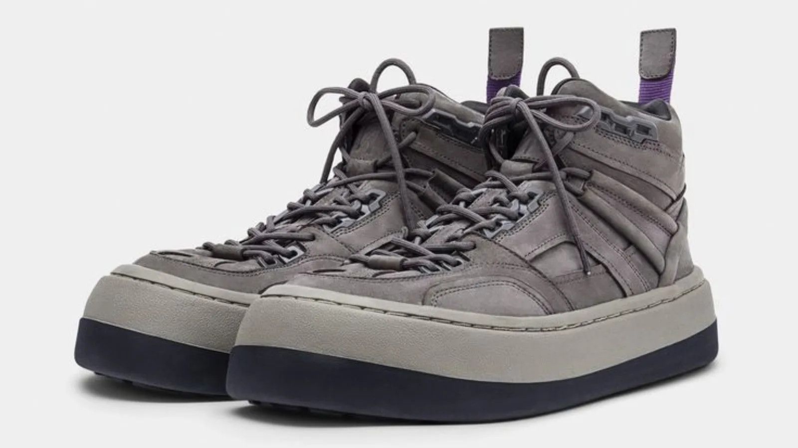 Eytys Eytys Delta Nubuck Steel Grey Sneakers Size US 13 / EU 46 - 4 Thumbnail